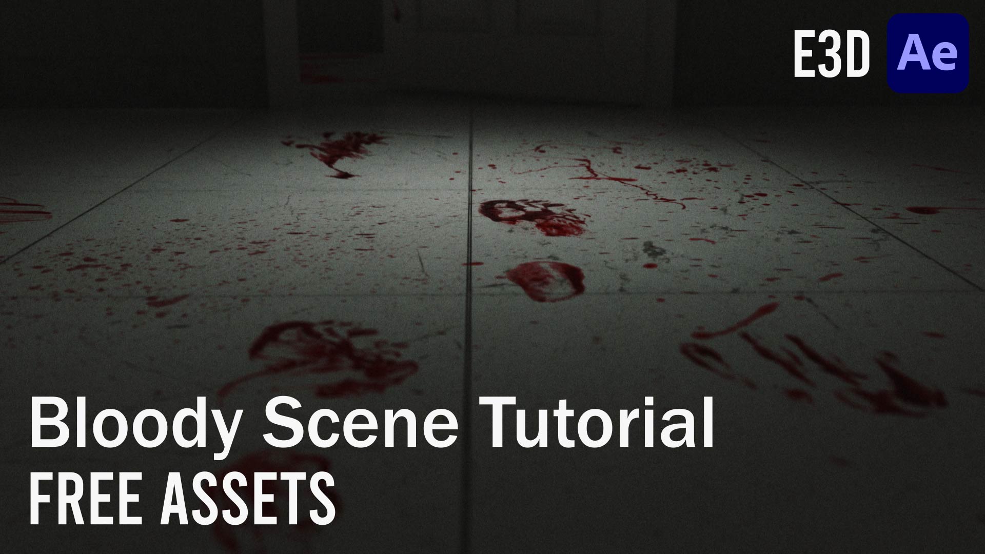 Add a Bloody Scene to your Horror Film - FREE Blood Textures - After Effects Element 3D Tutorial