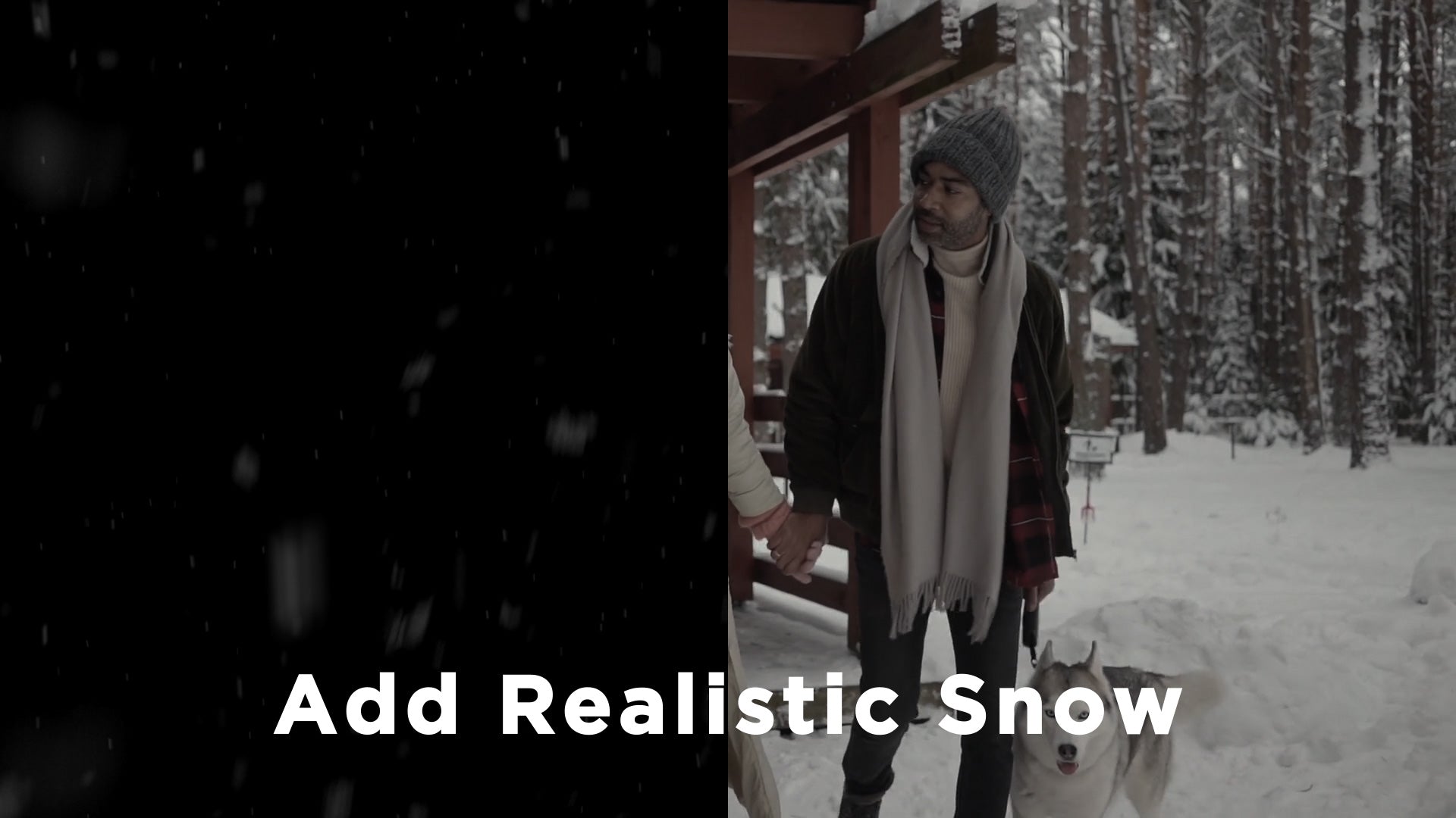 Composite Real Snow with Visual FX Pro Stock Footage