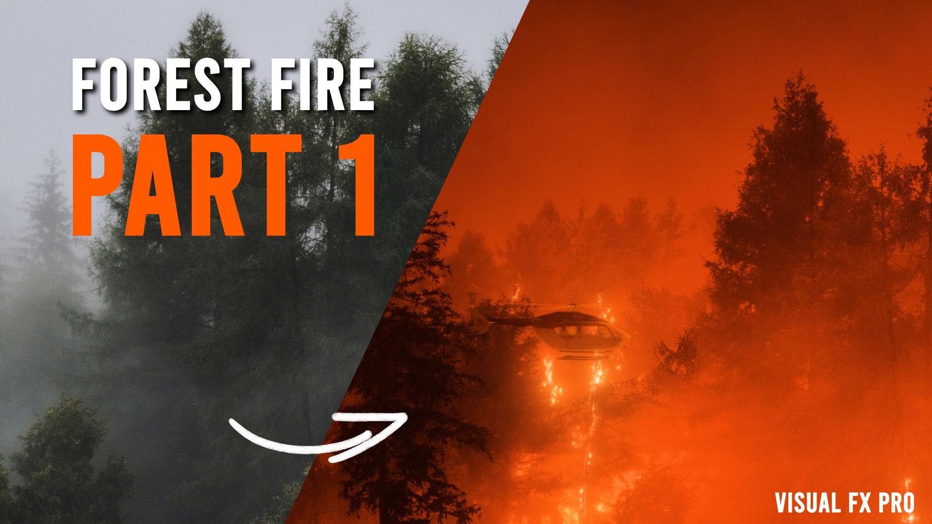 How to composite Forest Fire in After Effects Tutorial