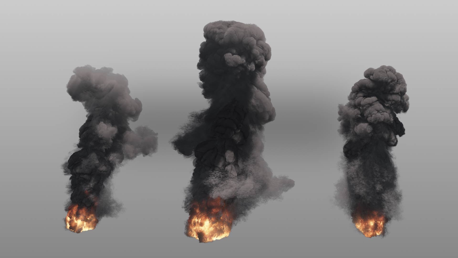 Large Scale Smoke Plumes