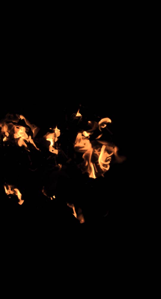 Falling Fire Debris Birds Eye View 07