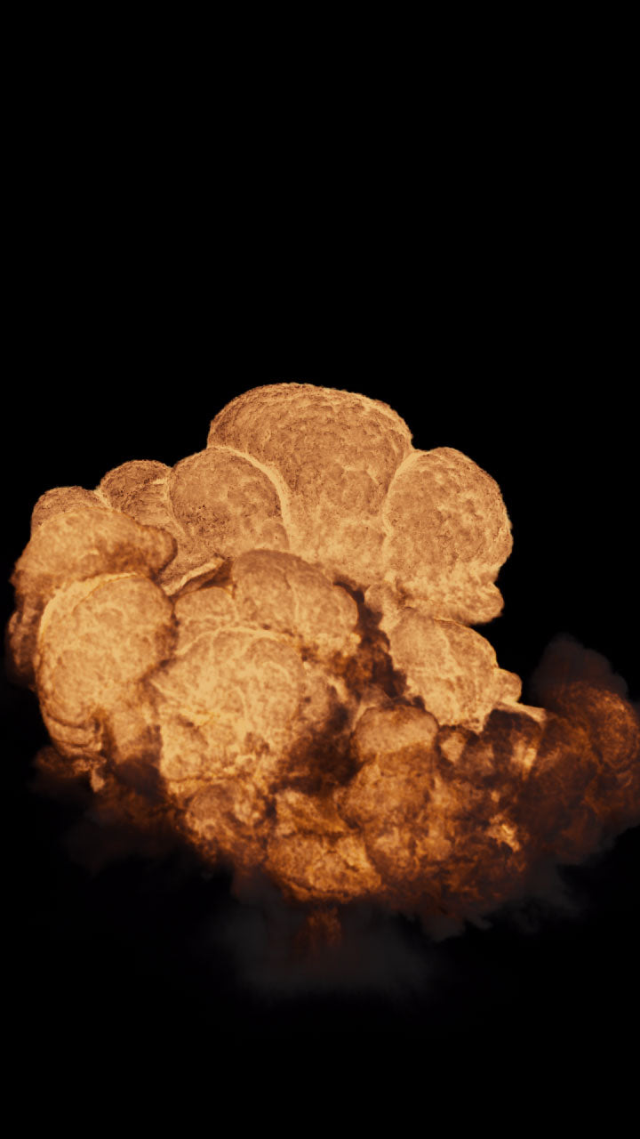 Gas Explosion Close Up 004