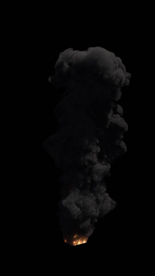 Large Scale Smoke Plume 009